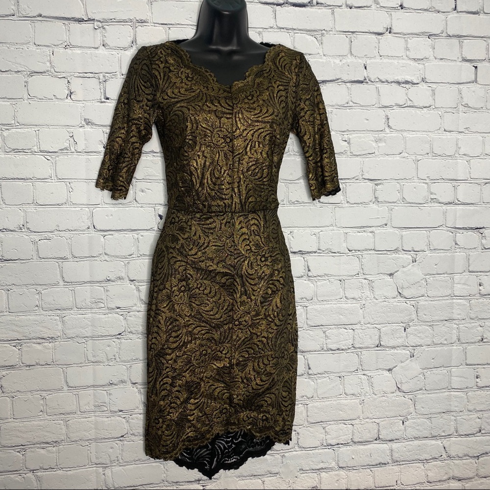 Bebe gold dress